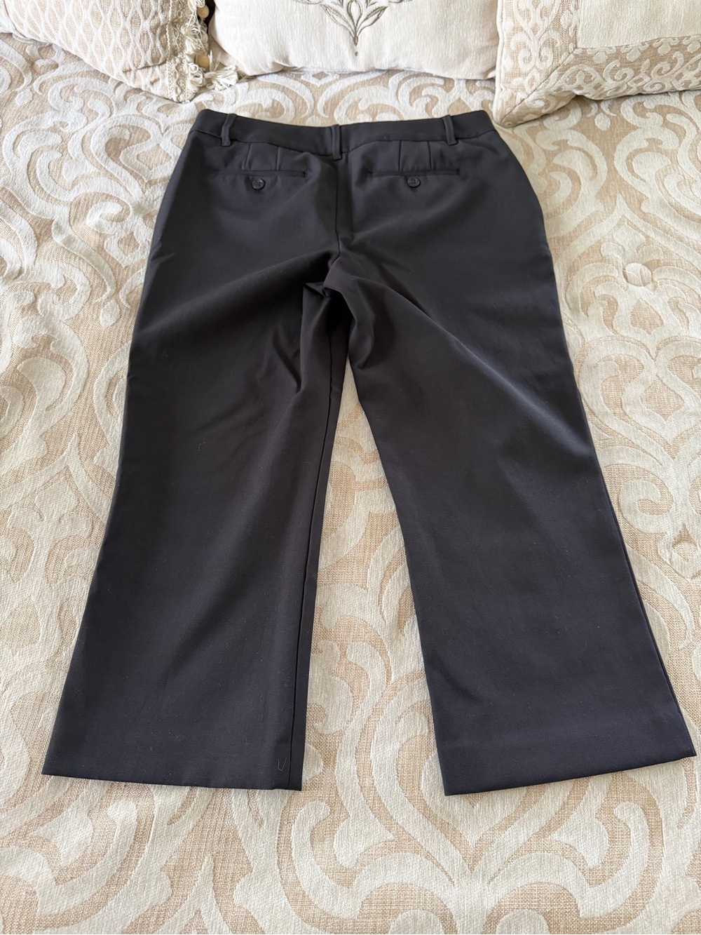 Talbots Petites 8P Black Buttery Soft Stretch Cropped Ankle Pants - Picture 10 of 15